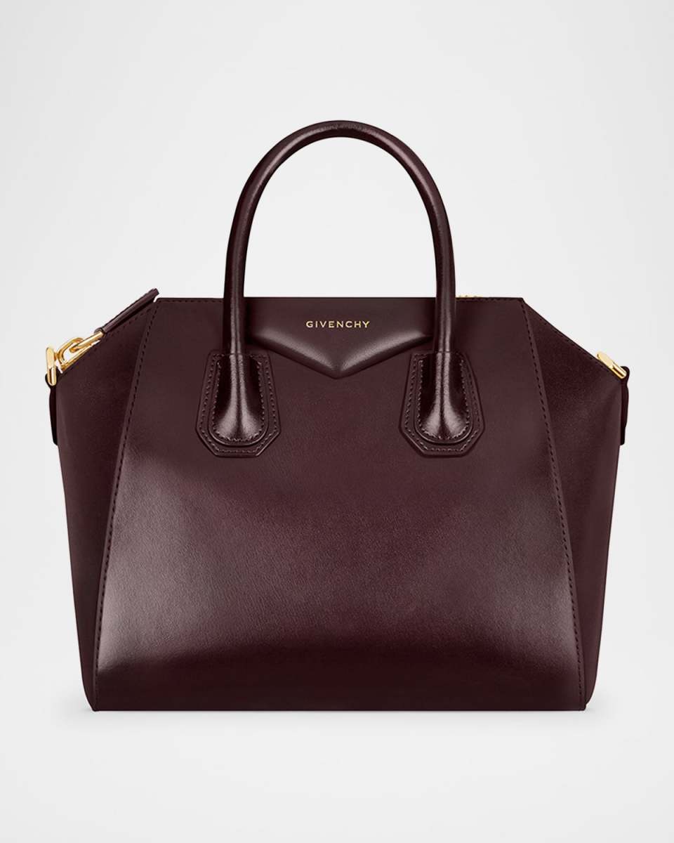 Antigona Small Top-Handle Bag in Box Leather
